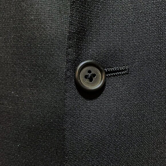 Oxxford Clothes Black Super 100s Wool Mens Sport Coat Renaissance Model Size 44R - Picture 9 of 9